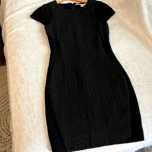 Diane von Furstenberg, black, cap sleeve sheath dress